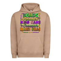 Pigment Burro Beads parades king cake crawfish Mardi Gras Urban Hoodie - FaDigitalArtStudio