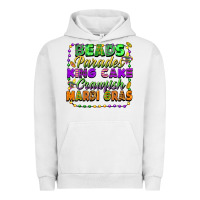 Pigment Lunar Rock Beads parades king cake crawfish Mardi Gras Urban Hoodie - FaDigitalArtStudio