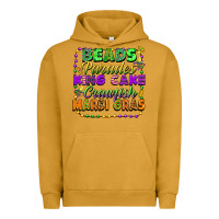 Beads Parades King Cake Crawfish Mardi Gras Urban Hoodie | Teevron