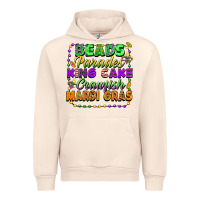 Sandshell Beads parades king cake crawfish Mardi Gras Urban Hoodie - FaDigitalArtStudio