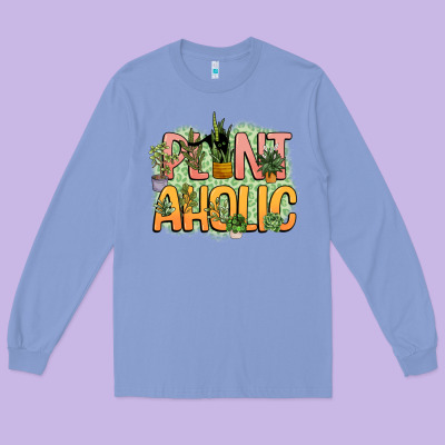 Plantaholic Long Sleeve Tee Designed By Nancycooperartshop