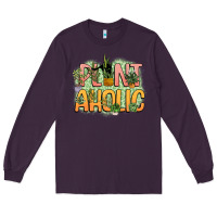 Plum plantaholic Long Sleeve Tee - NancyCooperArtShop