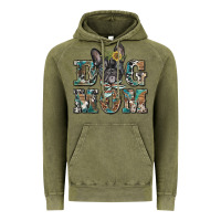 Vintage Olive dog mom french bulldog Vintage Hoodie - BarkalooDesign