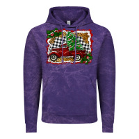 Cloud Purple Christmas Truck With Christmas Tree Vintage Hoodie - RanaPortraitStore