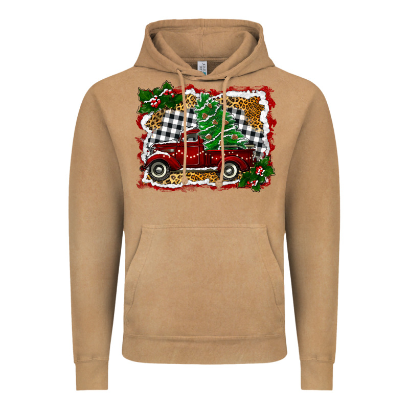 Christmas Truck With Christmas Tree Vintage Hoodie by RanaPortraitStore | Teevron