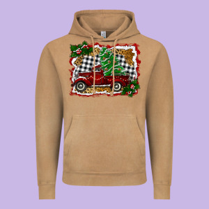 Christmas Truck With Christmas Tree Vintage Hoodie Designed By Ranaportraitstore