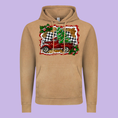 Christmas Truck With Christmas Tree Vintage Hoodie Designed By Ranaportraitstore