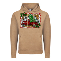 Vintage Coffee Christmas Truck With Christmas Tree Vintage Hoodie - RanaPortraitStore