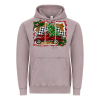 Vintage Zinc Christmas Truck With Christmas Tree Vintage Hoodie - RanaPortraitStore