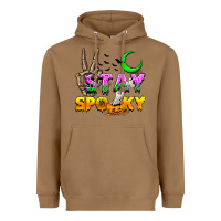 Toasted Coconut Stay spooky Heavyweight Hoodie - NancyCooperArtShop