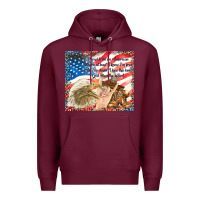 Burgundy god bless the usa Premium Hoodie - TumblerDesignByShophia