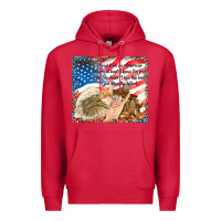 Cardinal god bless the usa Premium Hoodie - TumblerDesignByShophia
