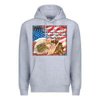 Heather Grey god bless the usa Premium Hoodie - TumblerDesignByShophia