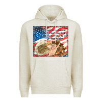 Oatmeal Heather god bless the usa Premium Hoodie - TumblerDesignByShophia