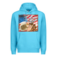 Ocean Blue god bless the usa Premium Hoodie - TumblerDesignByShophia