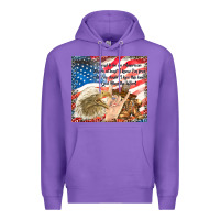 Purple god bless the usa Premium Hoodie - TumblerDesignByShophia