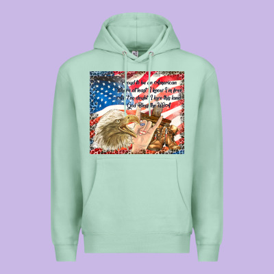 God Bless The Usa Premium Hoodie Designed By Tumblerdesignbyshophia