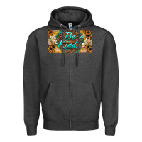 Charcoal Heather be kind bees license plate Zipper Hoodie - Artiststas