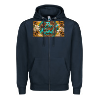Navy be kind bees license plate Zipper Hoodie - Artiststas