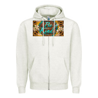 Oatmeal Heather be kind bees license plate Zipper Hoodie - Artiststas