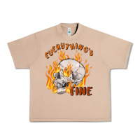 Burro everything's fine Urban Heavy Tee - MaliasSmallBusiness