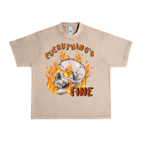 French Oak everything's fine Urban Heavy Tee - MaliasSmallBusiness