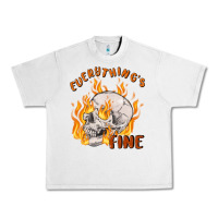 Lunar Rock everything's fine Urban Heavy Tee - MaliasSmallBusiness