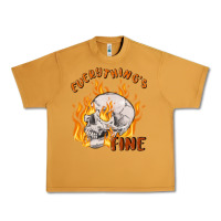 Peanut Butter everything's fine Urban Heavy Tee - MaliasSmallBusiness