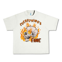 Pistachio everything's fine Urban Heavy Tee - MaliasSmallBusiness