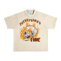 Sandshell everything's fine Urban Heavy Tee - MaliasSmallBusiness