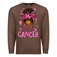 Chestnut lets beat cancer afro messy bun Premium Sweatshirt - texasbilliewilder