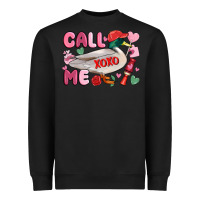 Black call me valentine mallard duck Heavyweight Sweatshirt - MaliasSmallBusiness