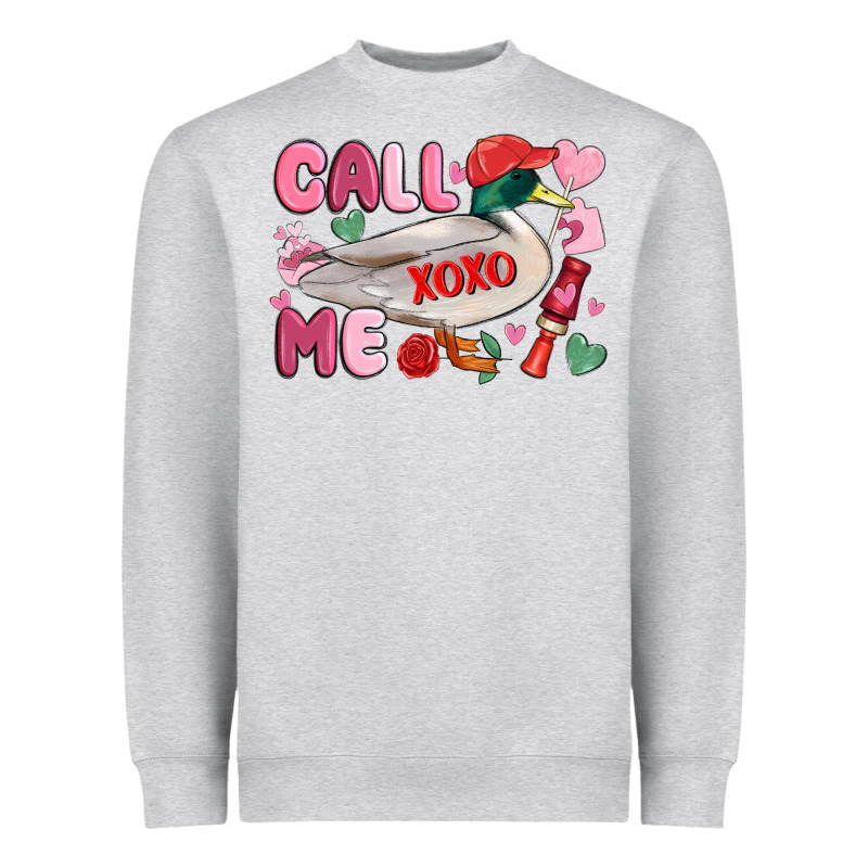 Call Me Valentine Mallard Duck Heavyweight Sweatshirt by MaliasSmallBusiness | Teevron