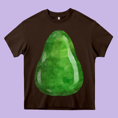 Avocado Fa Element Heavy Core Tee Designed By Fadigitalartstudio