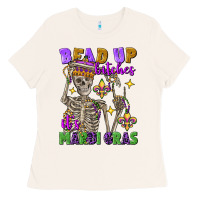 Bone bead up bitches it's mardi gras skeleton Ladies Tee - FaDigitalArtStudio