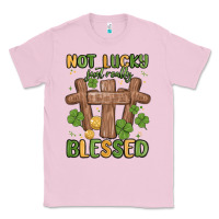 Bubblegum Pink not lucky just really blessed malia Classic Tee - MaliasSmallBusiness