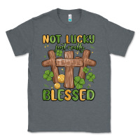 Charcoal Heather not lucky just really blessed malia Classic Tee - MaliasSmallBusiness