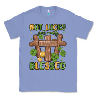 Colony Blue not lucky just really blessed malia Classic Tee - MaliasSmallBusiness