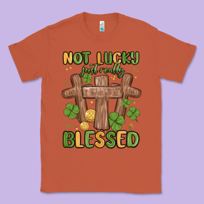 Not Lucky Just Really Blessed Malia Classic Tee Designed By Maliassmallbusiness