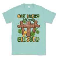 Seafoam not lucky just really blessed malia Classic Tee - MaliasSmallBusiness