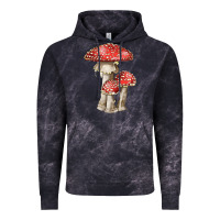 Cloud Black Autumn Mushroom Illustrations Vintage Hoodie - LillyAllenDesigns