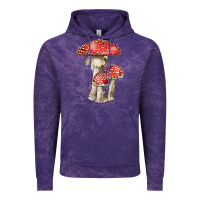Cloud Purple Autumn Mushroom Illustrations Vintage Hoodie - LillyAllenDesigns