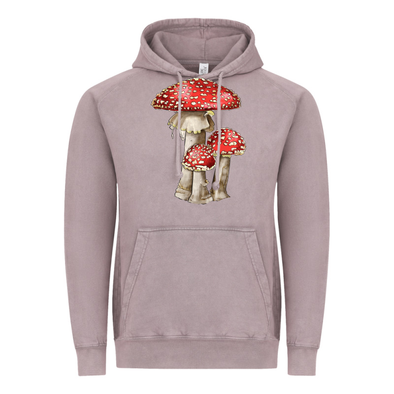 Autumn Mushroom Illustrations Vintage Hoodie by LillyAllenDesigns | Teevron