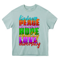 Arona kindness peace inclusion hope equality love diversity Heavy Core Tee - HRA Design Shop