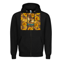 Black be kind bee and sunflowers Zipper Hoodie - Artiststas
