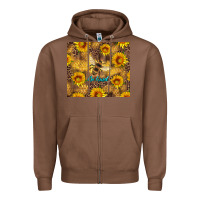 Chestnut be kind bee and sunflowers Zipper Hoodie - Artiststas