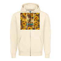 Sandshell be kind bee and sunflowers Zipper Hoodie - Artiststas