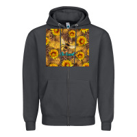 Smoke be kind bee and sunflowers Zipper Hoodie - Artiststas