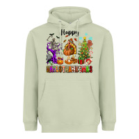 Matcha Happy Hallothanksmas Heavyweight Hoodie - texasbilliewilder