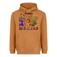 Meerkat Happy Hallothanksmas Heavyweight Hoodie - texasbilliewilder